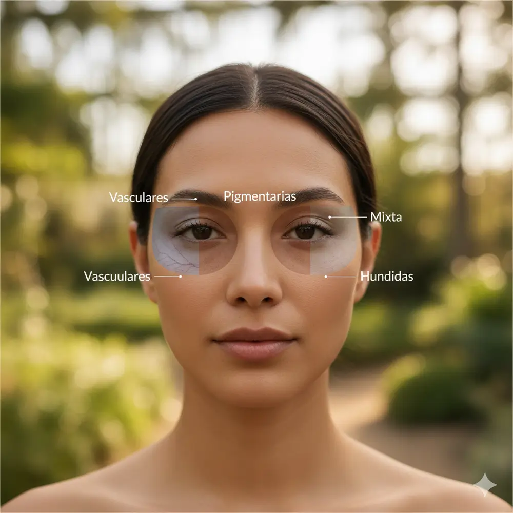 tipos de ojeras vasculares, pigmentarias, hundidas y mixtas - clinica de dermatología robótica
